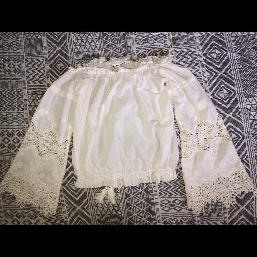 white fancy blouse